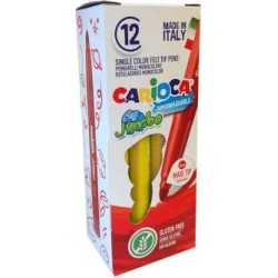CARIOCA ΜΑΡΚΑΔΟΡΟΣ ΚΙΤΡΙΝΟ 12ΤΕΜ JUMBO